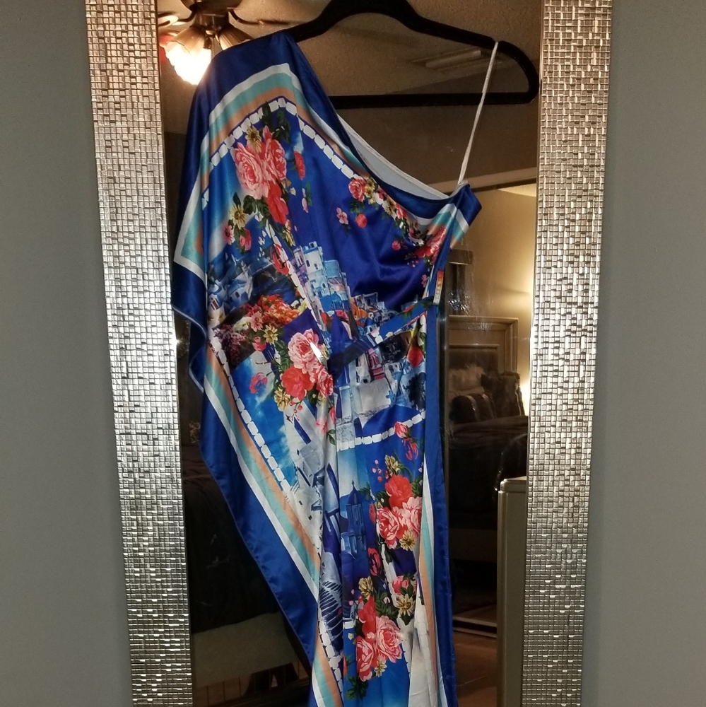 *Kaftan Style Dress with Belt*